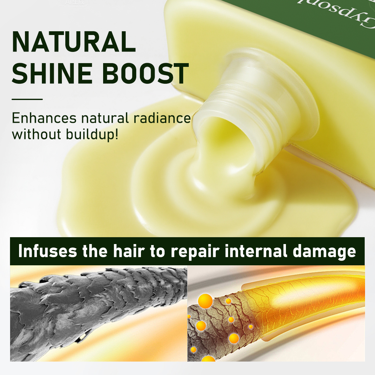 Gypsophila Batana Oil Conditioner 10.14 oz 300ml with Natural Extracts for Soft Silky Frizz-Free Hair Daily Haircare Contains Fatty Acids & Antioxidants