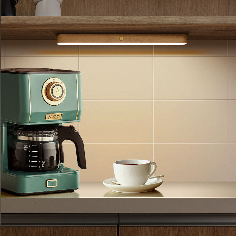 USB Rechargeable Wooden Magnetic Wall Lamp: Soft Eye-Friendly Lighting & Elegant Wooden Aesthetic