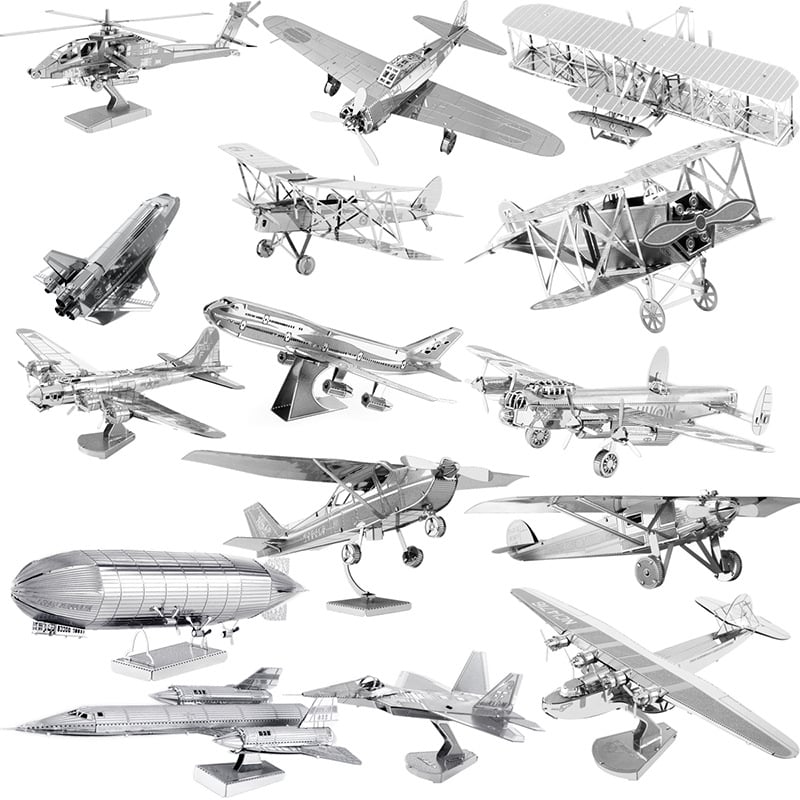 🛩️Fly High: 3D Metal Aircraft Puzzle – Build Without Glue!! 🛩️-Buy 3 Get Extra 20% OFF