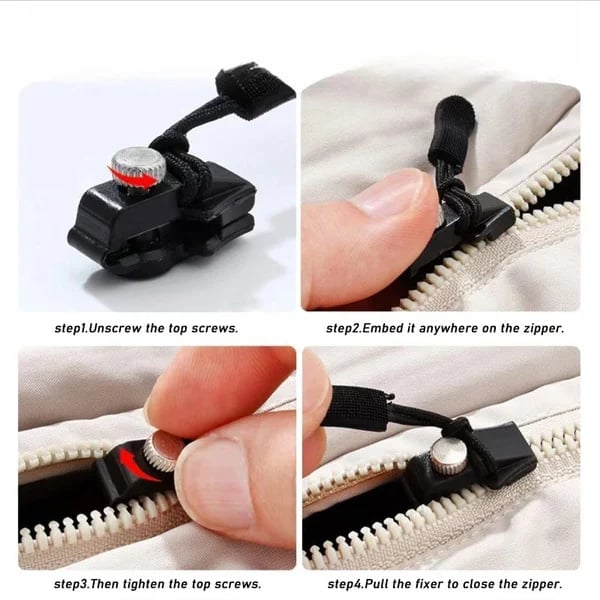(🌲Early Christmas Sale - 49% OFF) Removable Universal Zipper Repairer - Buy 3 Get 3 Free