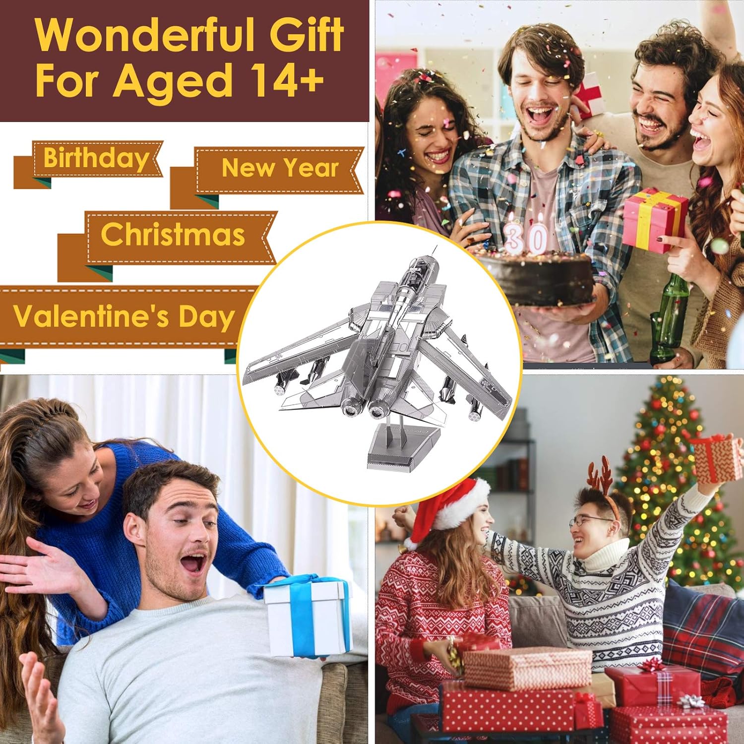 🛩️Fly High: 3D Metal Aircraft Puzzle – Build Without Glue!! 🛩️-Buy 3 Get Extra 20% OFF