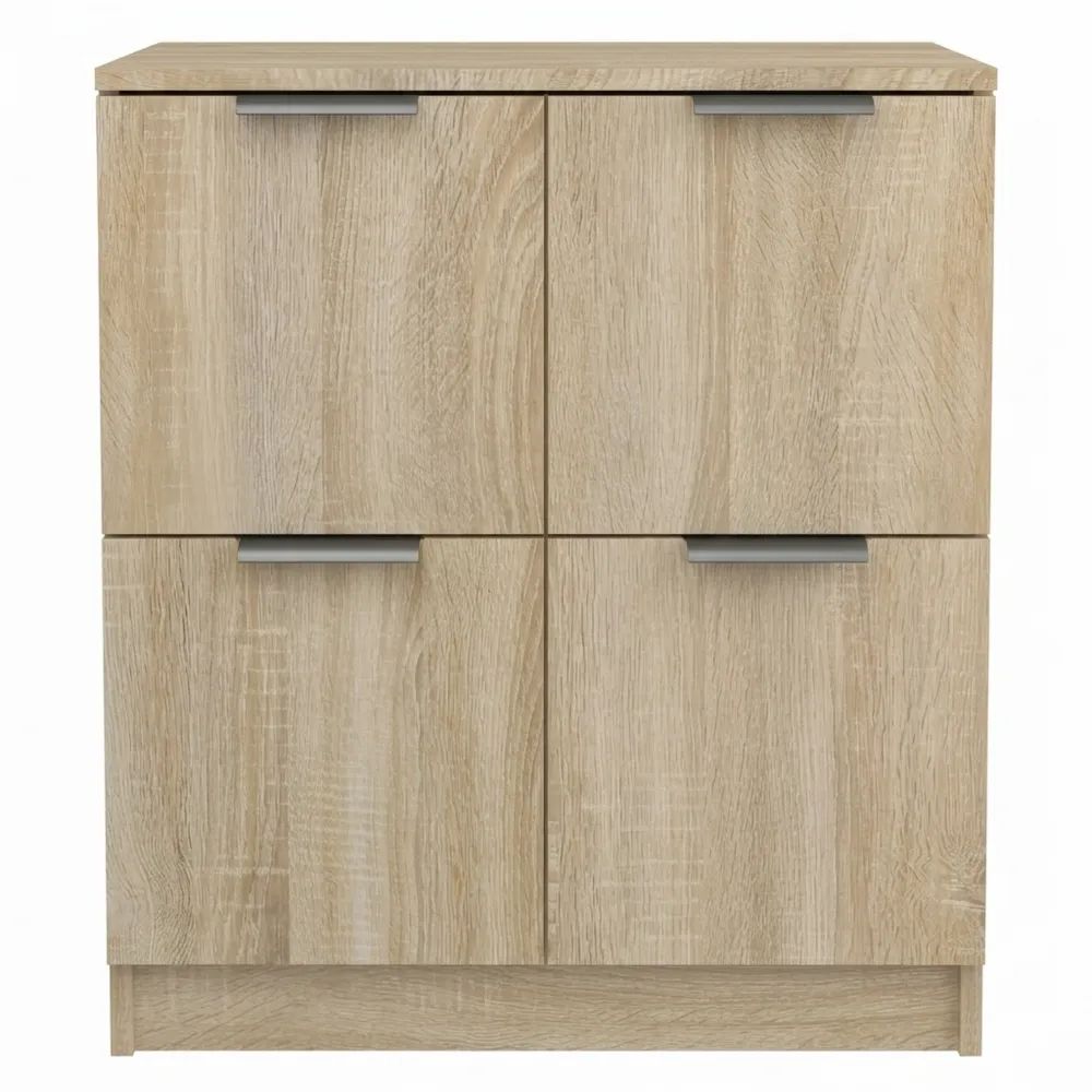 Moderner Mehrzweckschrank für Wohnzimmer, Sonoma-Eiche, 60x30x70cm