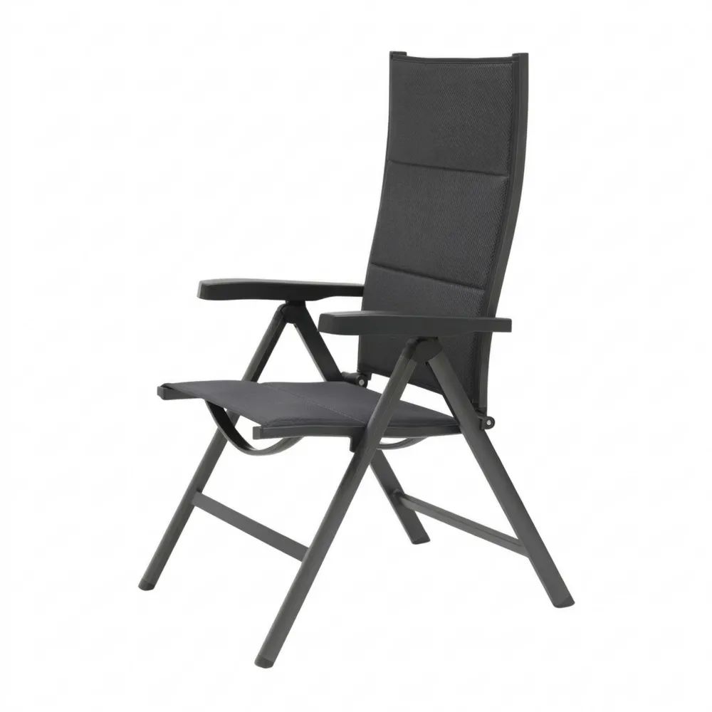 Verstellbarer Klappstuhl für Garten und Balkon, wetterfest und langlebig