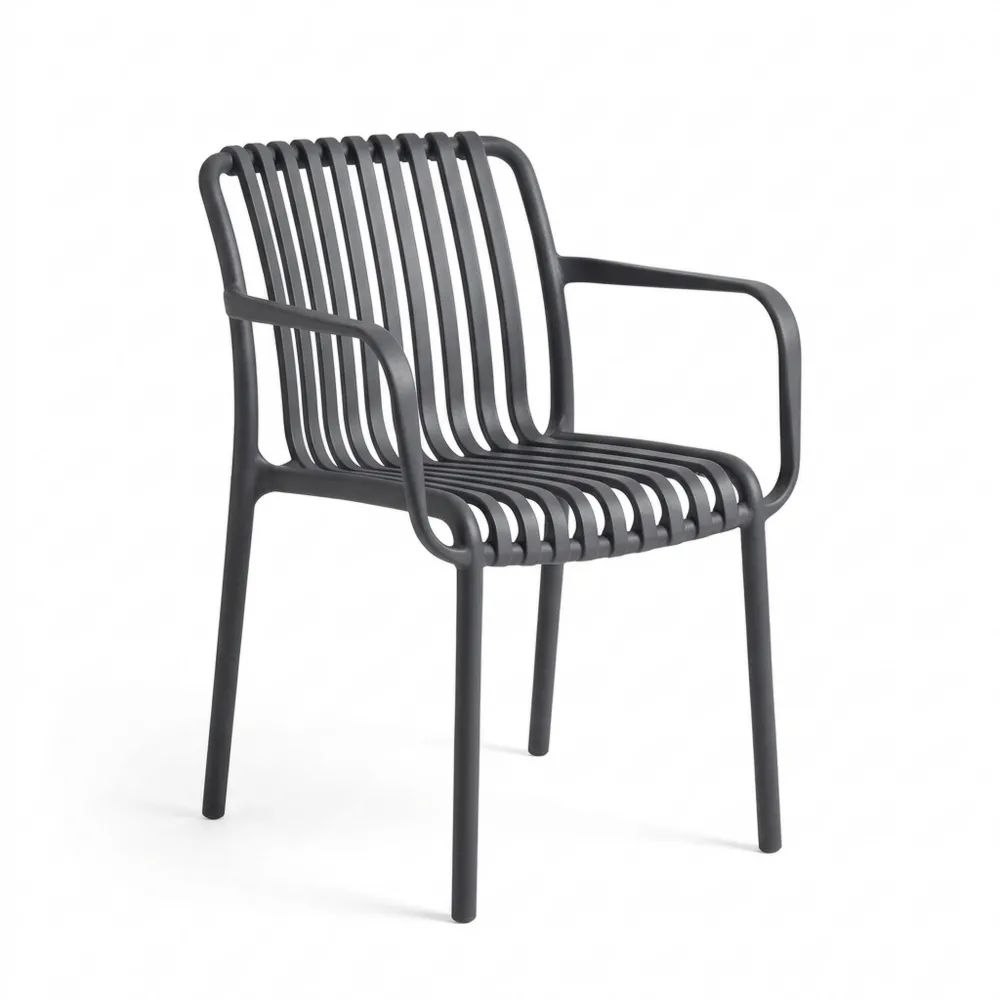 Moderner Gartenstuhl mit Armlehnen, Wetterfest