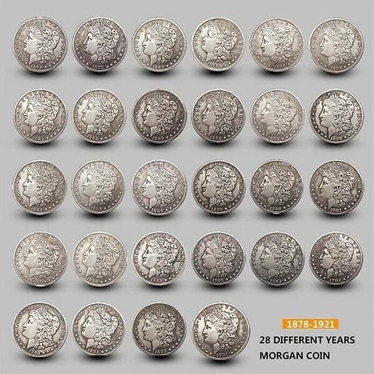 🔥Last 10 sets!!![Complete Set]1878-1921 Morgan Silver Dollar 28PC💰