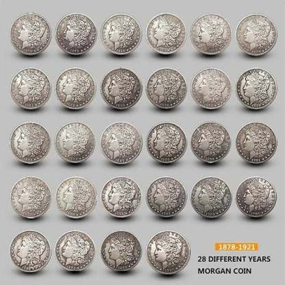 🔥Last 10 sets!!![Complete Set]1878-1921 Morgan Silver Dollar 28PC💰