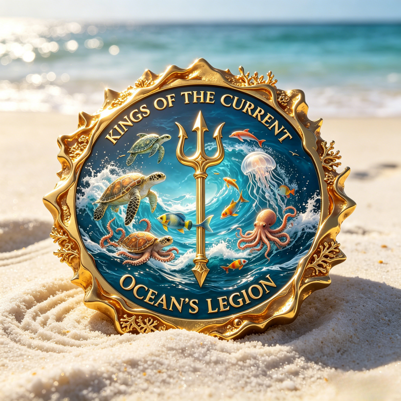 🎁 Last Day 60% OFF - Eternal Ocean King 3D Commemorative Coin | Temple of the Deep Golden Trident