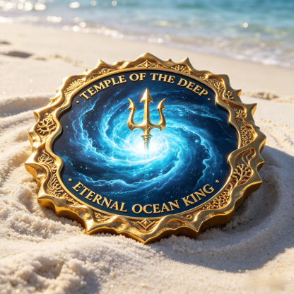 🎁 Last Day 60% OFF - Eternal Ocean King 3D Commemorative Coin | Temple of the Deep Golden Trident