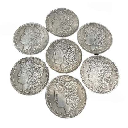 🔥Last 10 sets!!![Complete Set]1878-1921 Morgan Silver Dollar 28PC💰