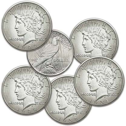 🔥Last 10 sets!!!-The Complete Collection of 1921~1935 Peace Silver Dollar 24 Coin Set