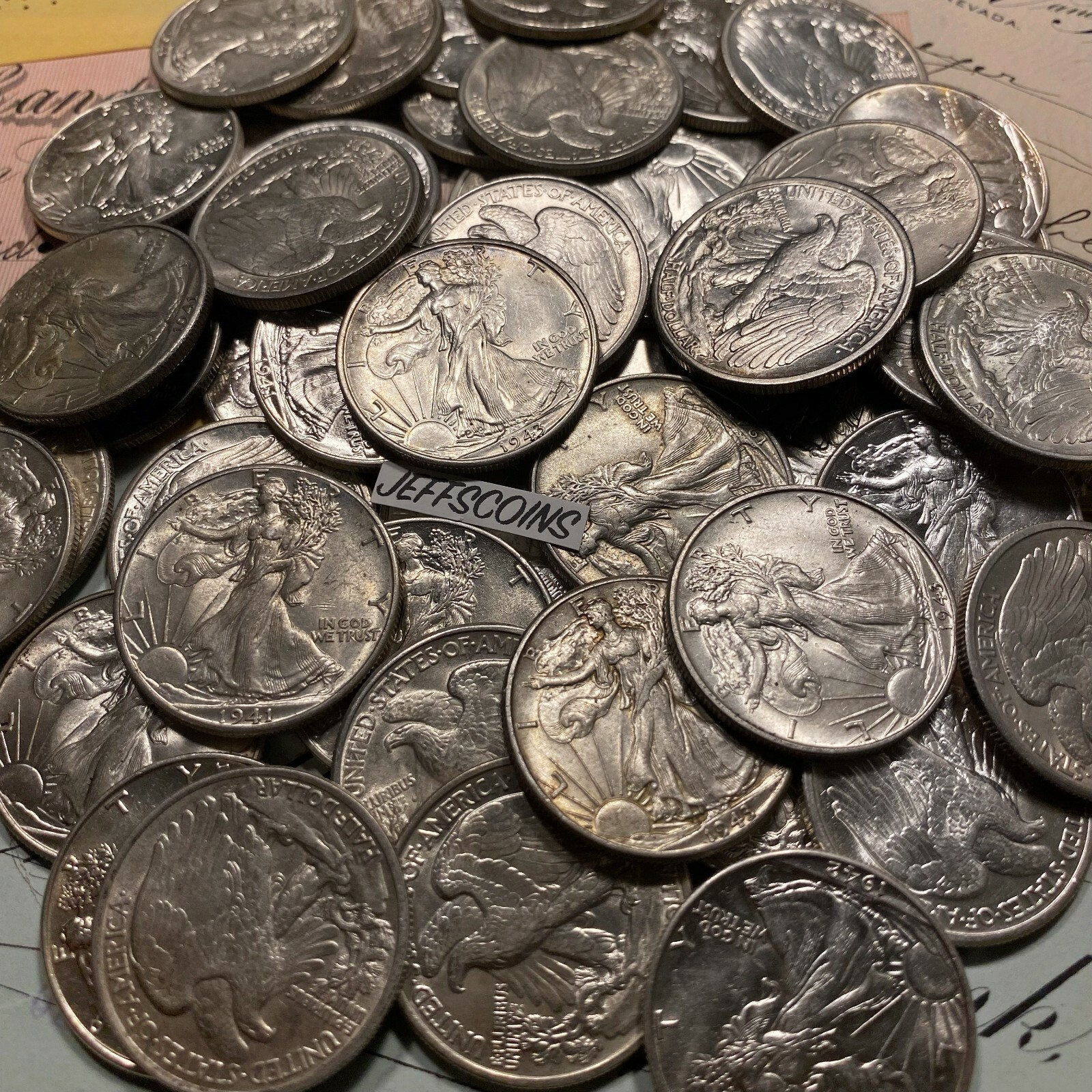 LAST DAY 70% OFF🔥1916-1947 Roll of Silver Walking Liberty Half Dollars
