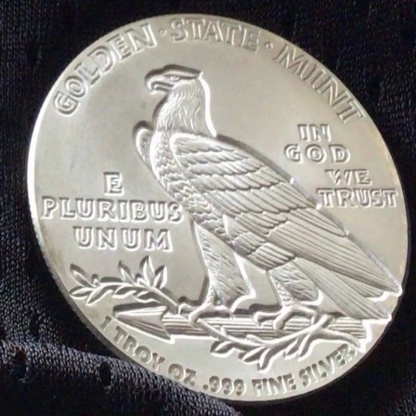 1 oz. Incuse Indian Silver Round