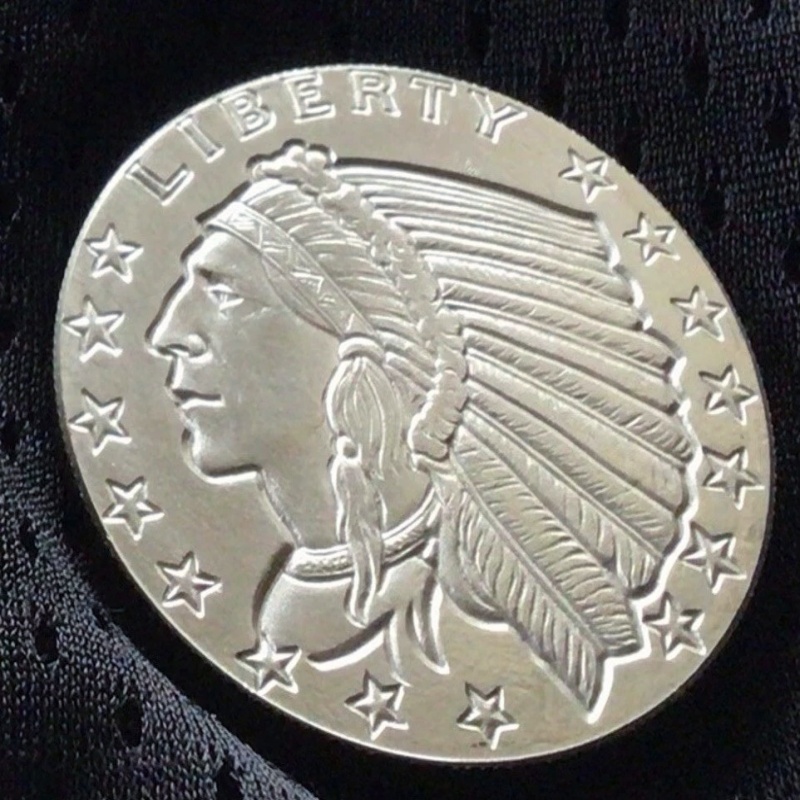 1 oz. Incuse Indian Silver Round