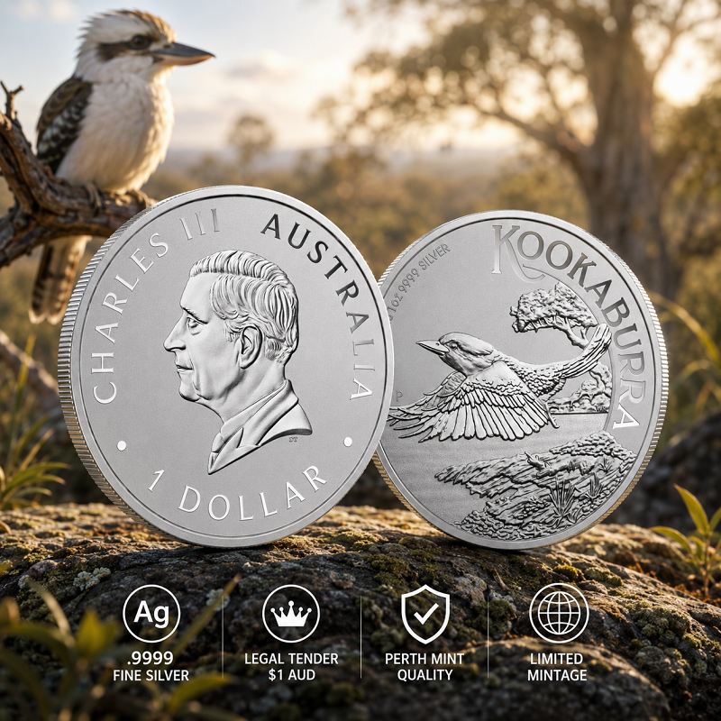 2026 $1 Australian Silver Kookaburra 1 oz .9999 Fine BU