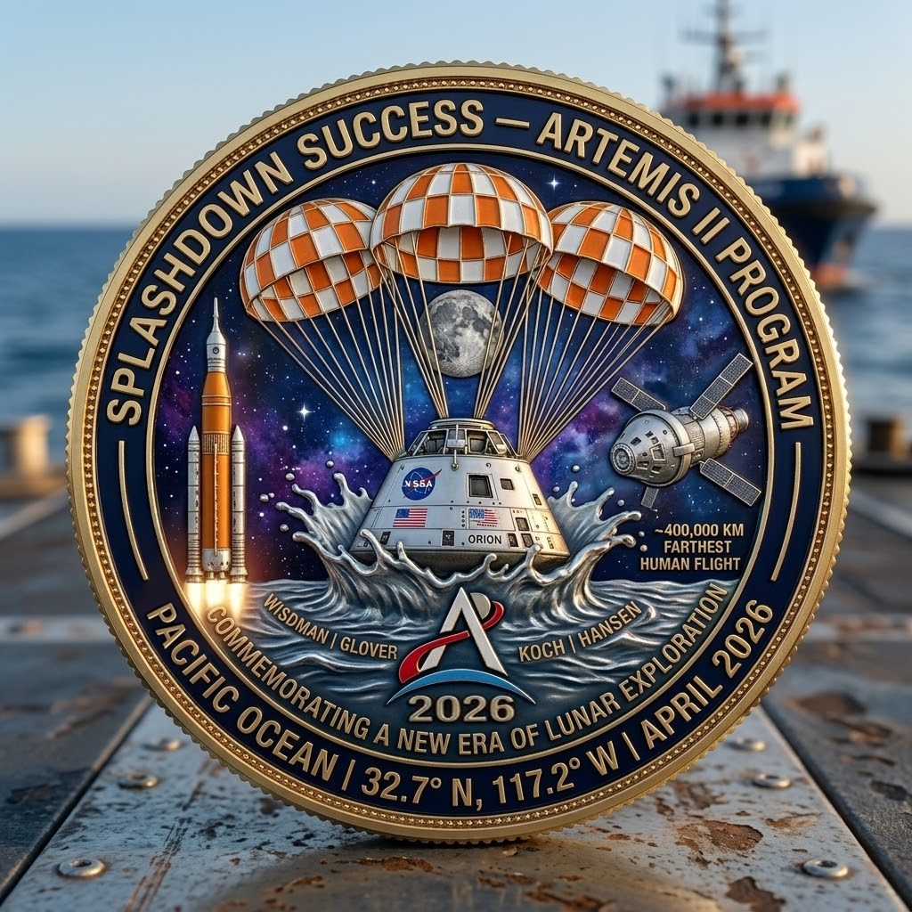 The Artemis II "Crew of Four" Commemorative Deep Space Collector’s Coin
