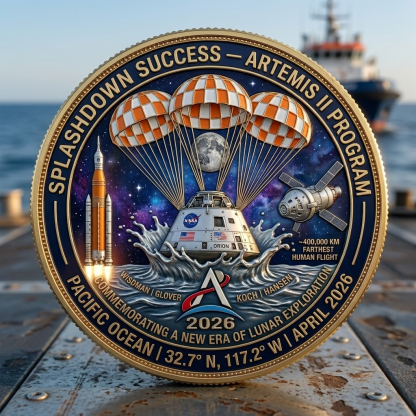 The Artemis II "Crew of Four" Commemorative Deep Space Collector’s Coin