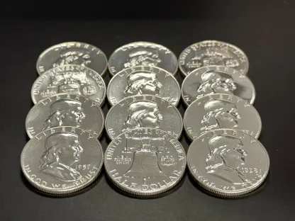 1948-1963(16Pcs) Franklin Half Dollars Philadelphia CHOICE-GEM Proof