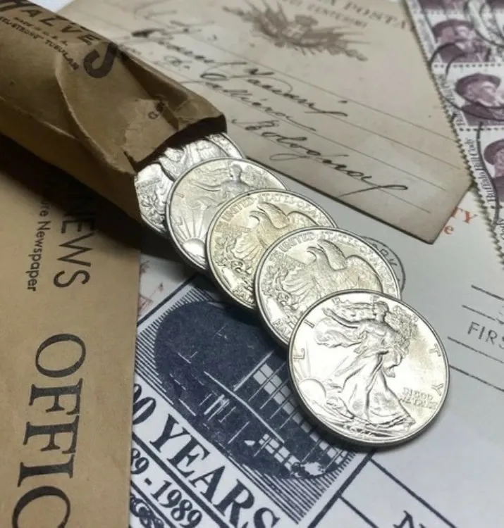 1933-1947 Walking Liberty Half Dollar Set Rare Estate Lot