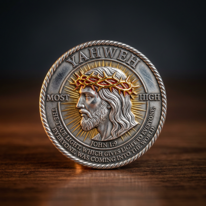 🙏 “Yahweh: The True Light & King of Kings” Faith Commemorative Coin Limited Edition • Pure Faith • Eternal Light