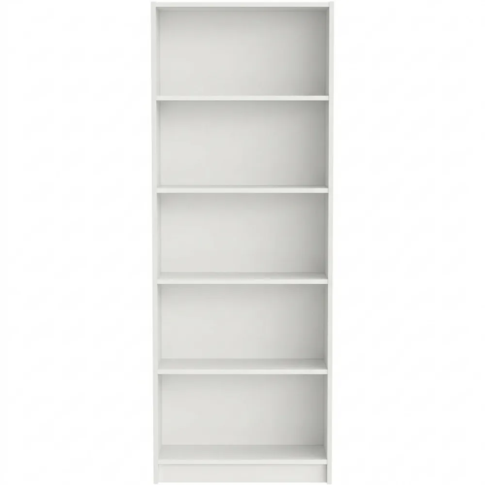 Weißes Bücherregal, 60x180 cm