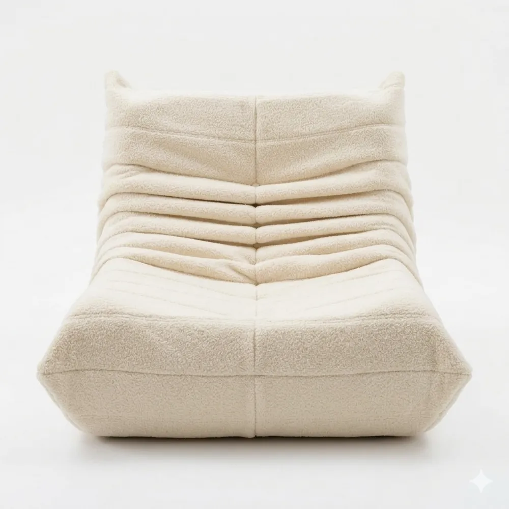 Gemütlicher Sitzsack mit Rückenlehne für Wohnzimmer