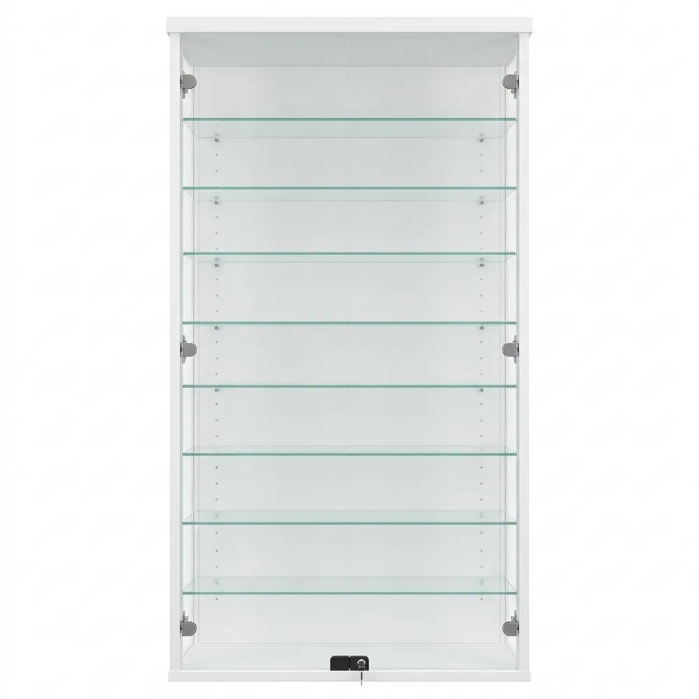 Moderne Hängende Glasvitrine mit Sicherheitsglas, 115 x 33 x 18 cm
