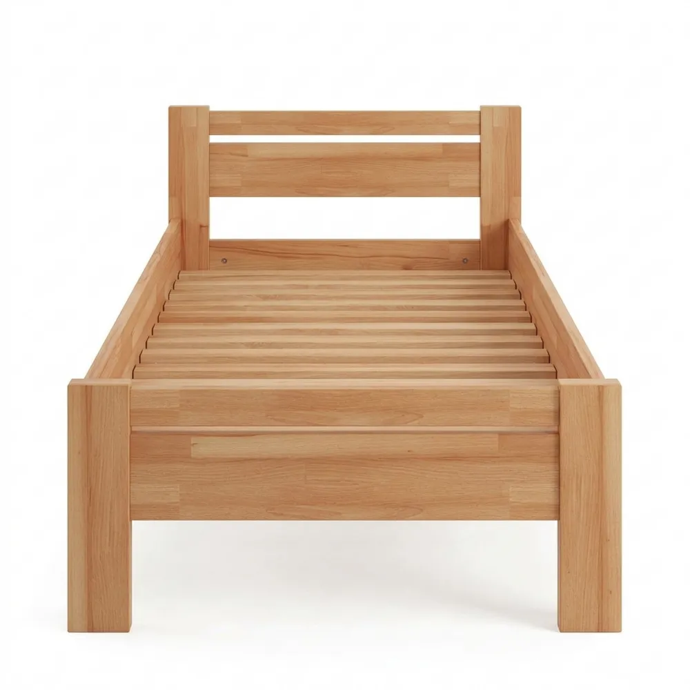 Massivholzbett für Senioren, 100 x 200 cm