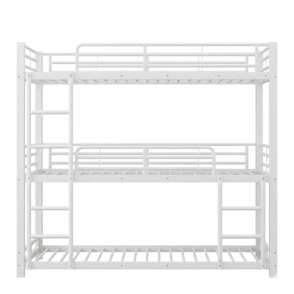 Metall-Etagenbett für Kinder und Erwachsene, weiß