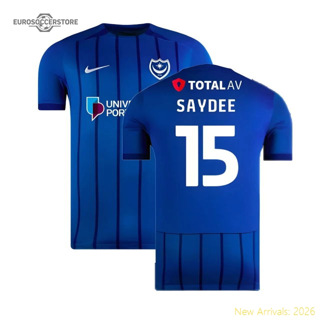 2024-2025 Portsmouth Home Shirt (Saydee 15)-Football Jersey Hub
