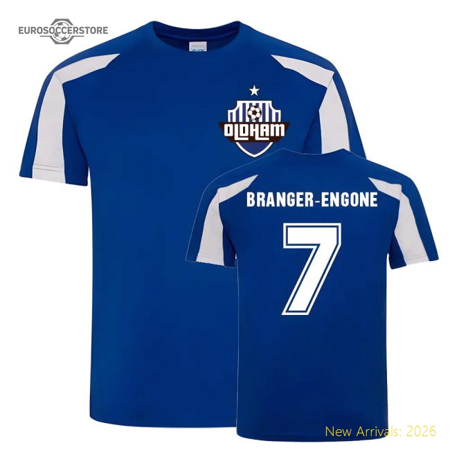Johan Branger-Engone Oldham Sports Training Jersey (Blue)-Football Jersey Hub