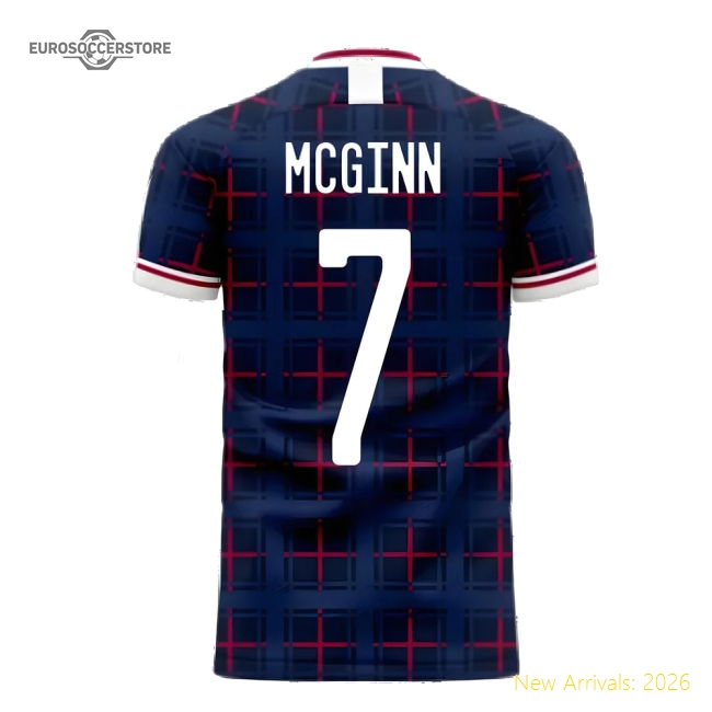 Scotland 2020-2021 Home Concept Shirt (Fans Culture) (McGinn 7)-Football Jersey Hub
