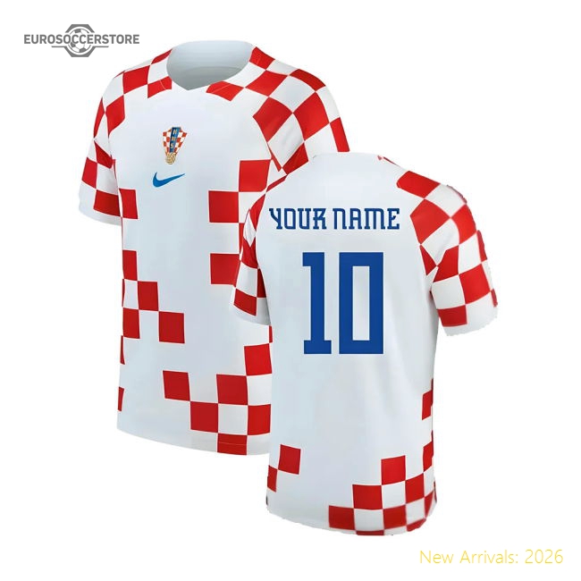 2022-2023 Croatia Home Shirt (Your Name)-Football Jersey Hub