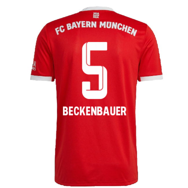 2022-2023 Bayern Munich Home Shirt (BECKENBAUER 5)-Football Jersey Hub