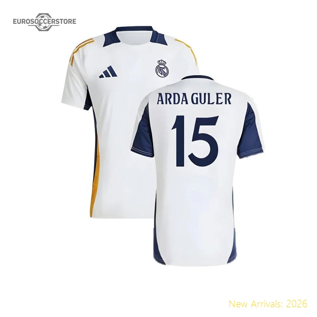 2024-2025 Real Madrid Training Shirt (White) (Arda Guler 15)-Football Jersey Hub