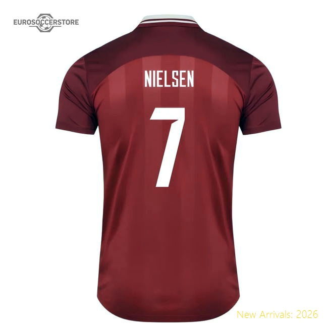 2025-2026 Denmark Womens Team Home Shirt (Unisex) (Nielsen 7)-Football Jersey Hub