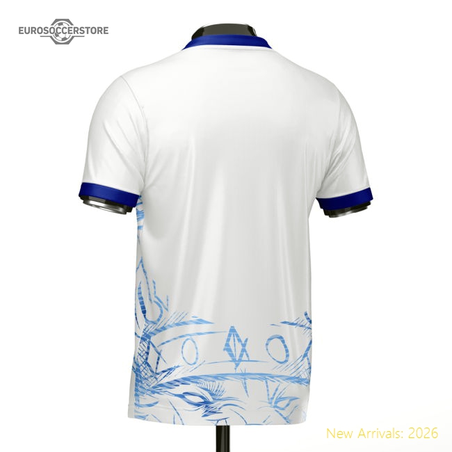 England Heritage Football Jersey White/Blue (Wolvate) Adult Short Sleeve-Football Jersey Hub