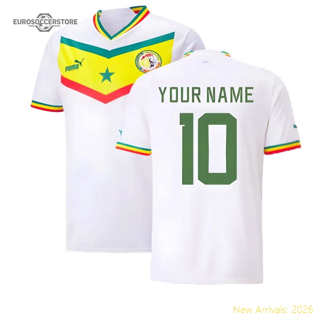 2022-2023 Senegal Home Shirt (Your Name)-Football Jersey Hub
