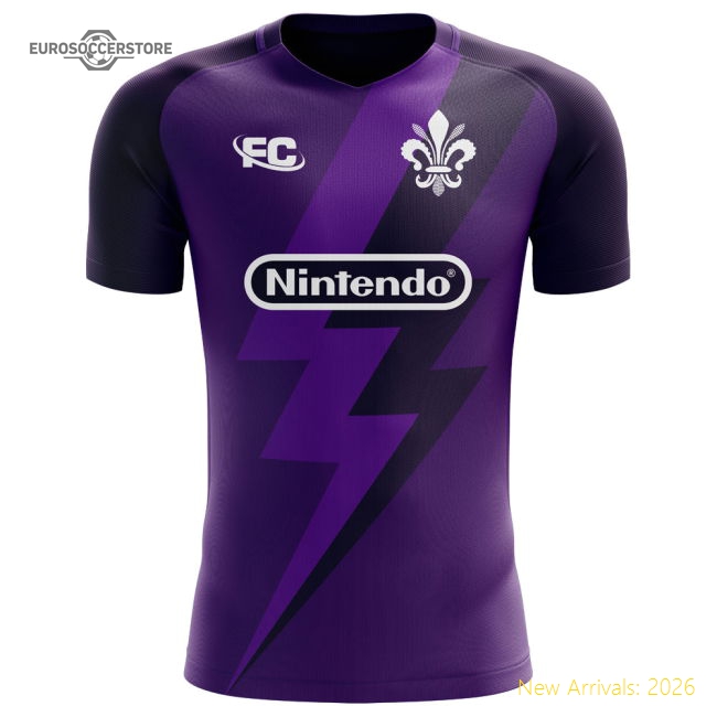 2018-2019 Fiorentina Fans Culture Home Concept Shirt-Football Jersey Hub