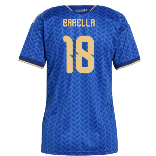 2026-2027 Italy Home Shirt (Womens) (Barella 18)-Football Jersey Hub