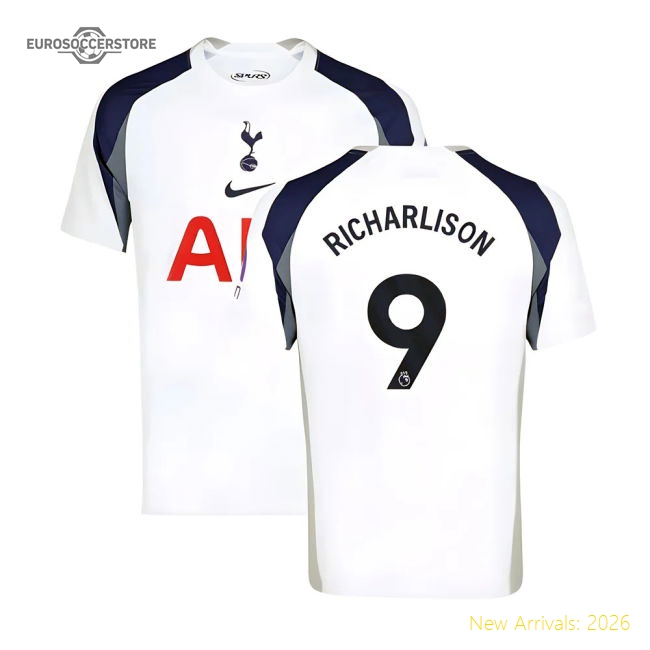 2025-2026 Tottenham Hotspur Home Shirt (Richarlison 9)-Football Jersey Hub