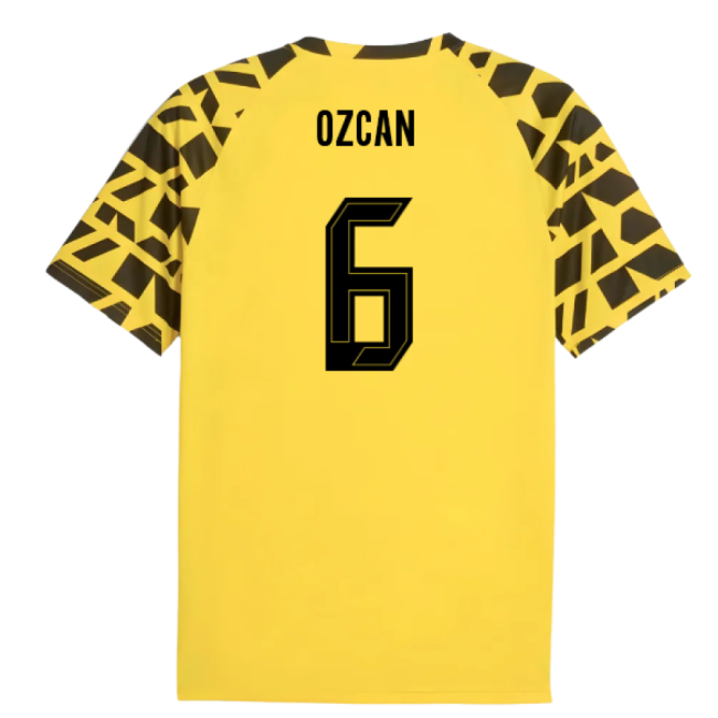2025-2026 Borussia Dortmund Warm Up Jersey (Yellow) (Ozcan 6)-Football Jersey Hub