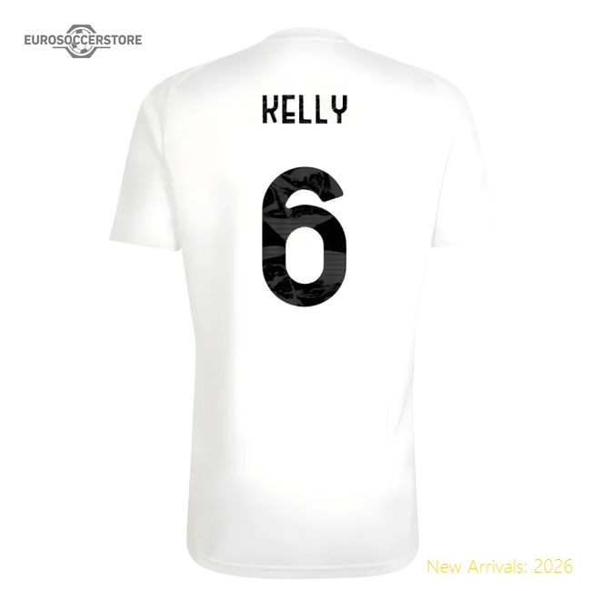 2025-2026 Juventus Training Tee (White) (Kelly 6)-Football Jersey Hub