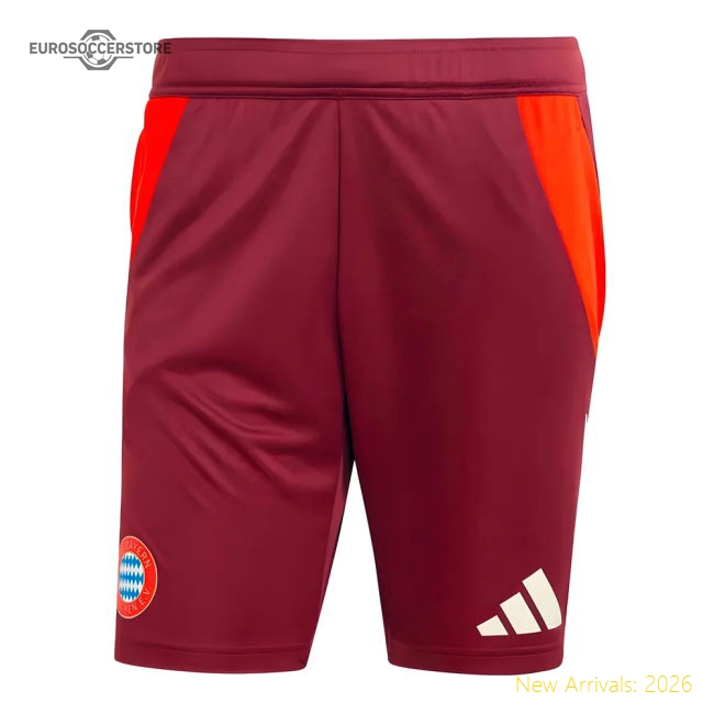 2024-2025 Bayern Munich EU Training Shorts (Shadow Red)-Football Jersey Hub