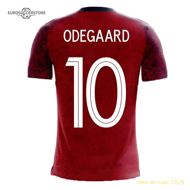 Norway 2025-2026 Home Concept Football Kit (Airo) (ODEGAARD 10)-Football Jersey Hub