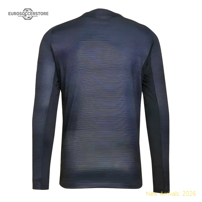 2025-2026 Real Madrid Authentic Long Sleeve Away Shirt (Benzema 9)-Football Jersey Hub