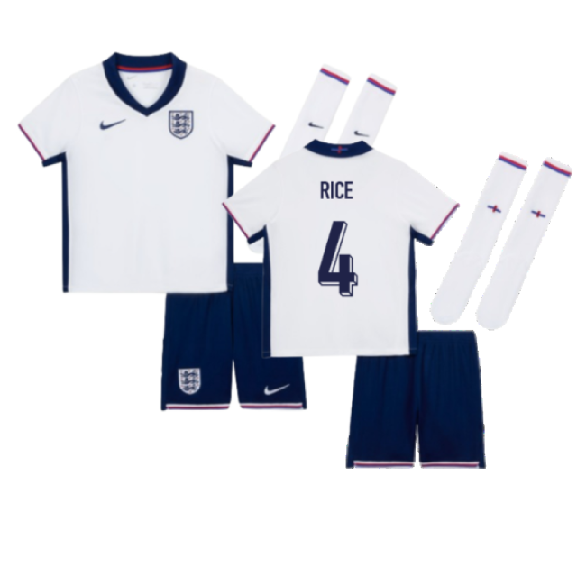 2024-2025 England Home Mini Kit (Rice 4)-Football Jersey Hub