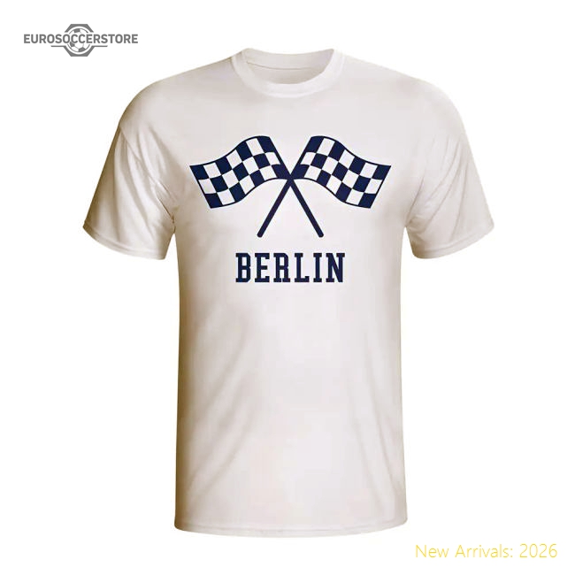 Hertha Berlin Waving Flags T-shirt (white)-Football Jersey Hub