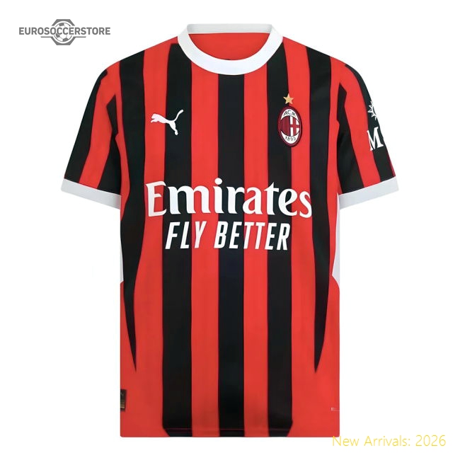 2024-2025 AC Milan Home Shirt-Football Jersey Hub