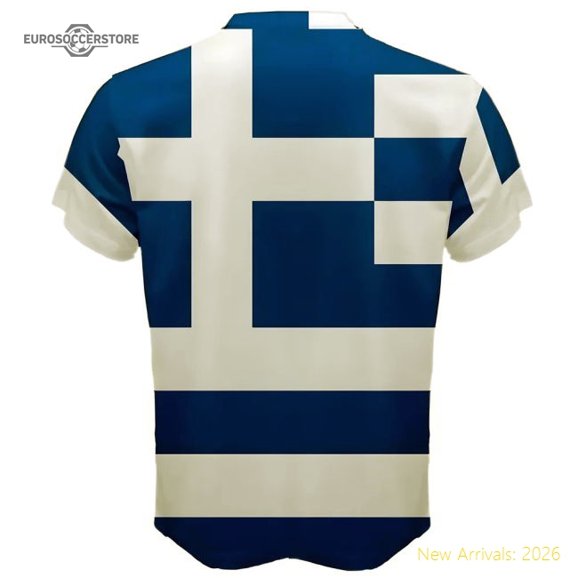 Greece Greek Flag Sublimated Sports Jersey-Football Jersey Hub