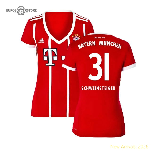 Bayern Munich 2017-18 Womens Home Shirt (XL) ((Excellent) XL) (Schweinsteiger 31)-Football Jersey Hub
